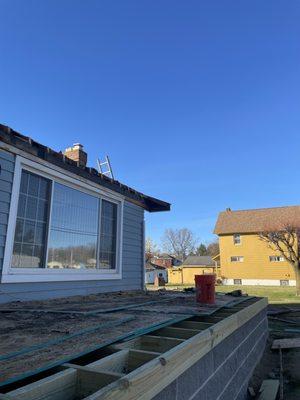 Installation of front porch!