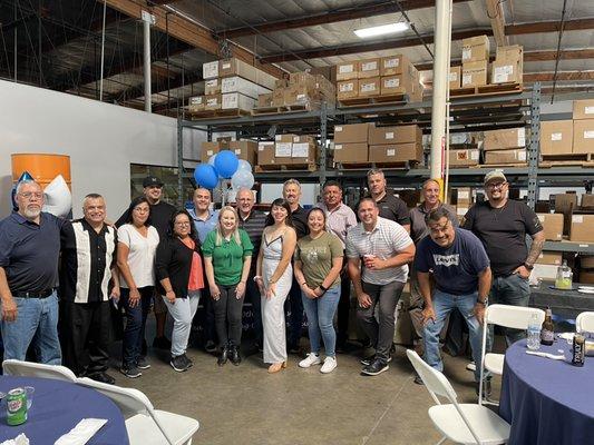 Celebrating JoeB's 33 years at Knight Industrial...!!