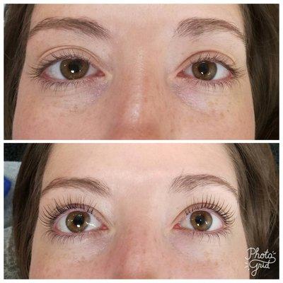 Lash Lift & Tint Before  & After