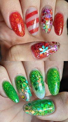 Christmas acrylic glitter set Freestyle