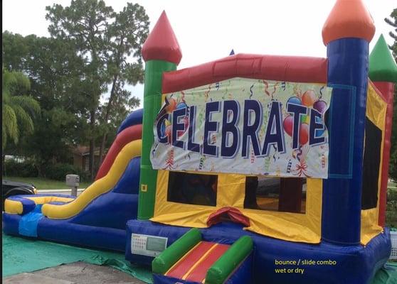 wet or dry Bounce/slide combo , fun for the whole family.