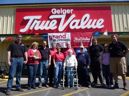 Grand Re-Opening of Geiger True Value in Chillicothe, IL celebrating their remodel & 75th year in business (Aug 2015)