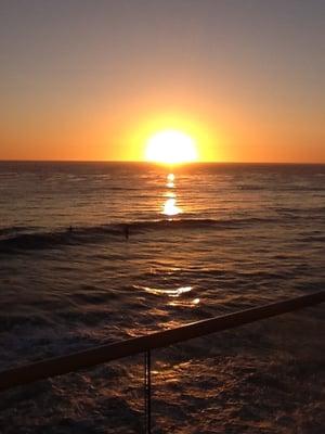 Sunset view from the Dugan Beach House Laguna