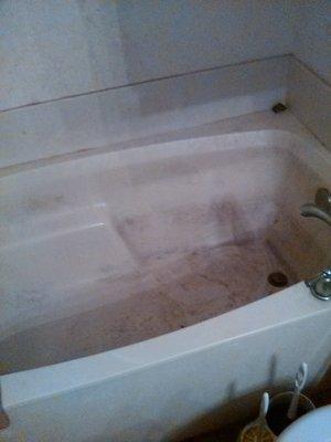 Before Cleaning of Tub