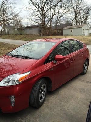 Danny and I really like our Prius! Perfect car for all the driving we do!