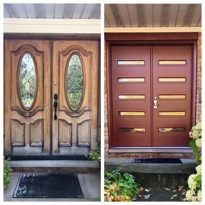 Just imagine how different this house looks and feels after the upgraded entry door