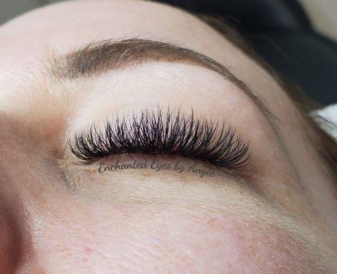 Volume set lash extensions