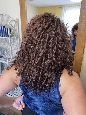 Spiral perm wrap