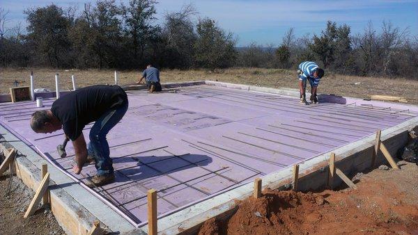 Heated Slab Installation