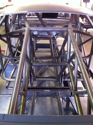 Full custom funny car drag race cages