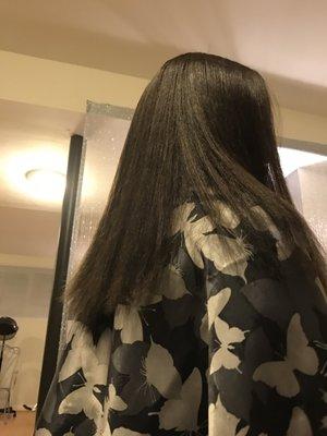 Flat iron magic- silkiness