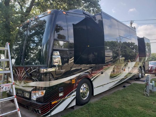 A wash with a ceramic spray. #prevost