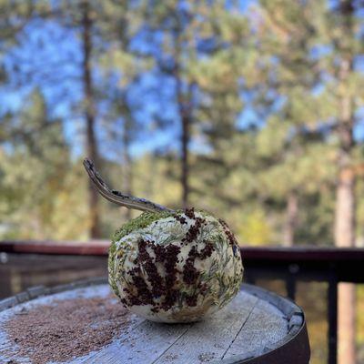 flower pressed pumpkin