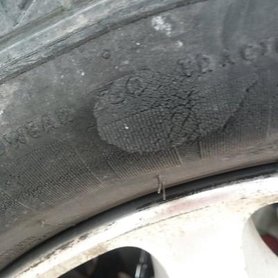 Bubble on tire