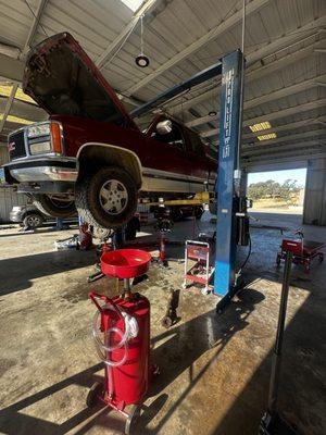 Full transmission swap on this GMC 1500