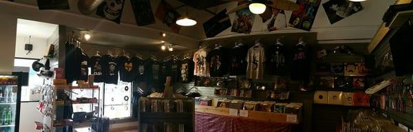 If you love music you will love the selection! Great tees, cds, vinyl retro candy and soda! Awesome place!