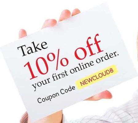 Take 10% Off 1st Order Enter Coupon Code NEWCLOUD8