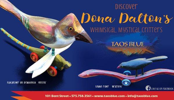 Dona Dalton whimsical wood carvings!