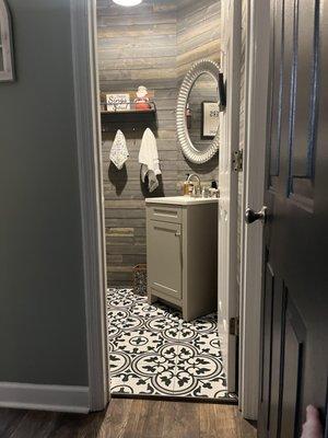 Half bath remodel.