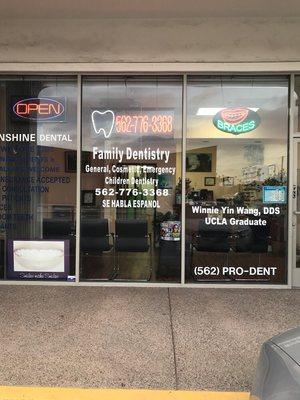 Front of Dr Winnie Wang's dental clinic