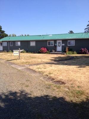 RV park managers office and bathroom laundry building.