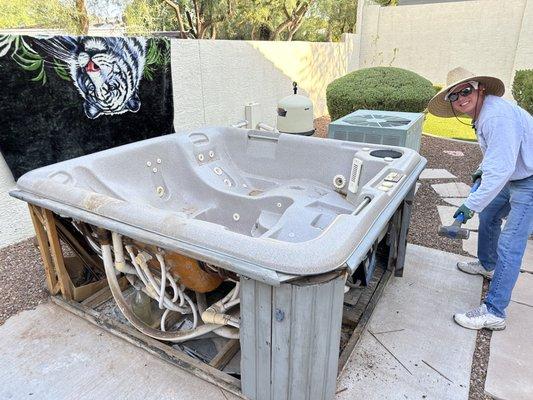 Hot Tub Removal in North Phoenix