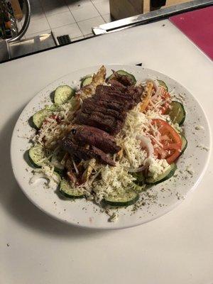 The Steak Salad ..