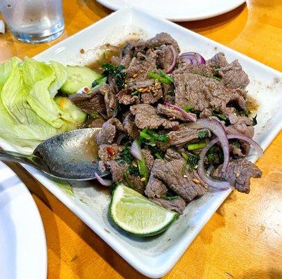 11. Neau Num Tok (Beef Waterfall, $11.99).