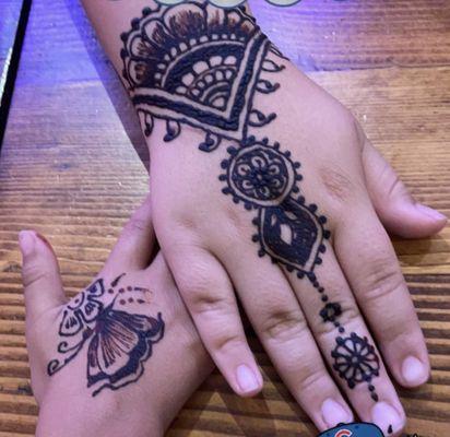 Henna tattoos