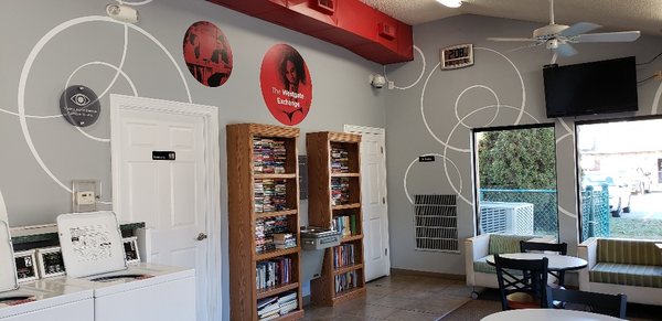 The Westgate Book Exchange located in the laundry facility