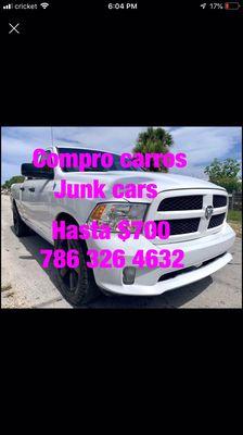 We buy junk cars cash as is $500