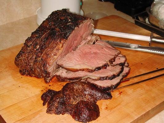 Prime Rib on the Friday Night Buffet table