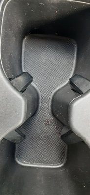 Dirt in cupholder