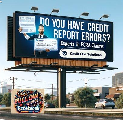 Notifying 8 of 10 Consumers Credit Reports Have Errors. Client's Avg. $2500.00