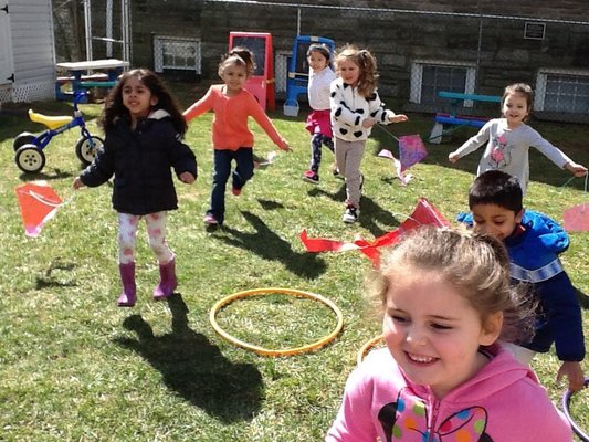 Our Nursery School outdoor play