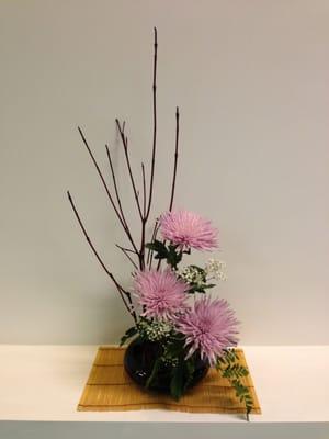 An example of our student's ikebana arrangements