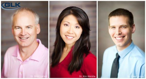 Drs. Brent Larson, Nellie Kim-Weroha, and Chad Larson