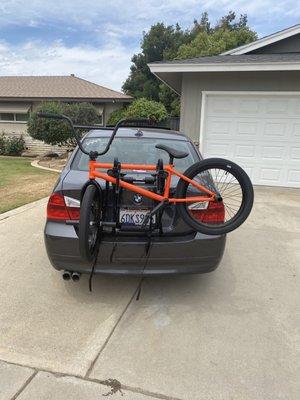 Full build bike and rack both from herb Bauer's