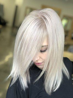 Maintaining a beautiful, healthy platinum blonde.