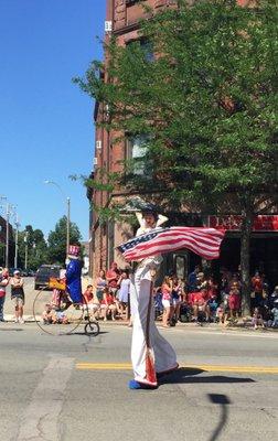 The annual Fourth of July parade in Natick Center.