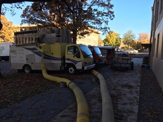 Air Duct Cleaning at the UofA in Fayetteville