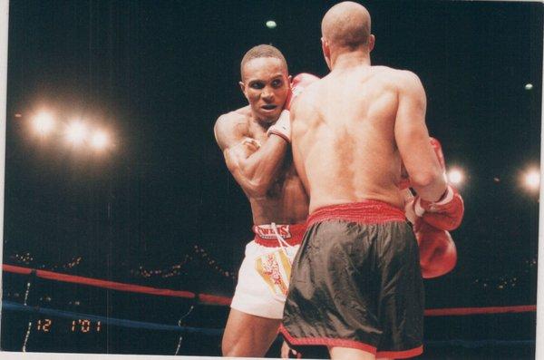 Shihan Richard Trammell on his way to winning the 2001 Shidokan National Championship.