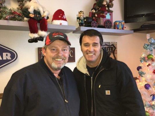 Shop manager Jim Yonker with brother, owner Merle "Bud" Yonker