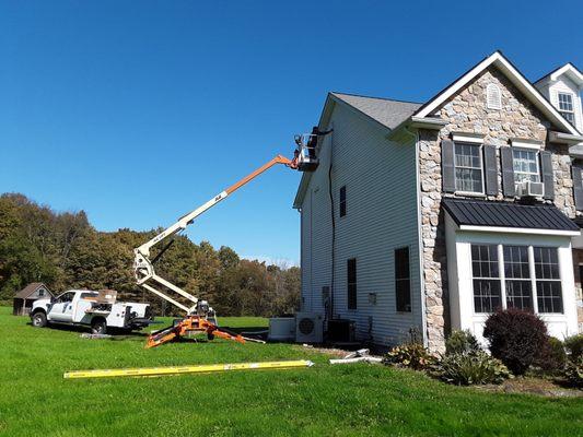 A third story ductless installation.