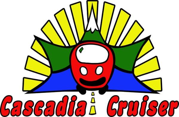 Logo of Cascadia Cruiser. Party Bus in Portland Oregon