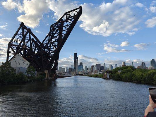 One of the many railroad bridges that are kept lifted with concrete. Cheaper to do that instead of tearing down. Wise decision