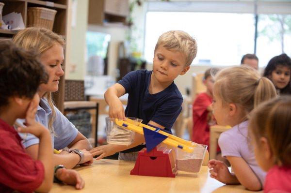 Science Rocks at Bright Horizons, where children learn to use tools and technology to conduct experiments and chart their findings.