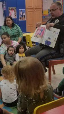 Thank you, Officer Ramaito, for bringing literacy to our littlest students!