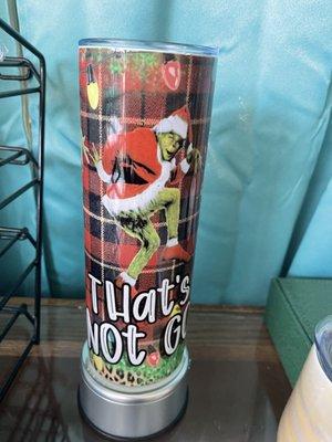 Custom Mr grinch tumbler