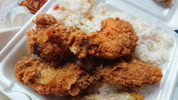 Fried chicken in really crispy